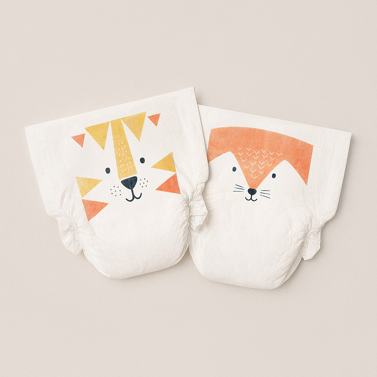 Kit and Kin animal-print nappies
